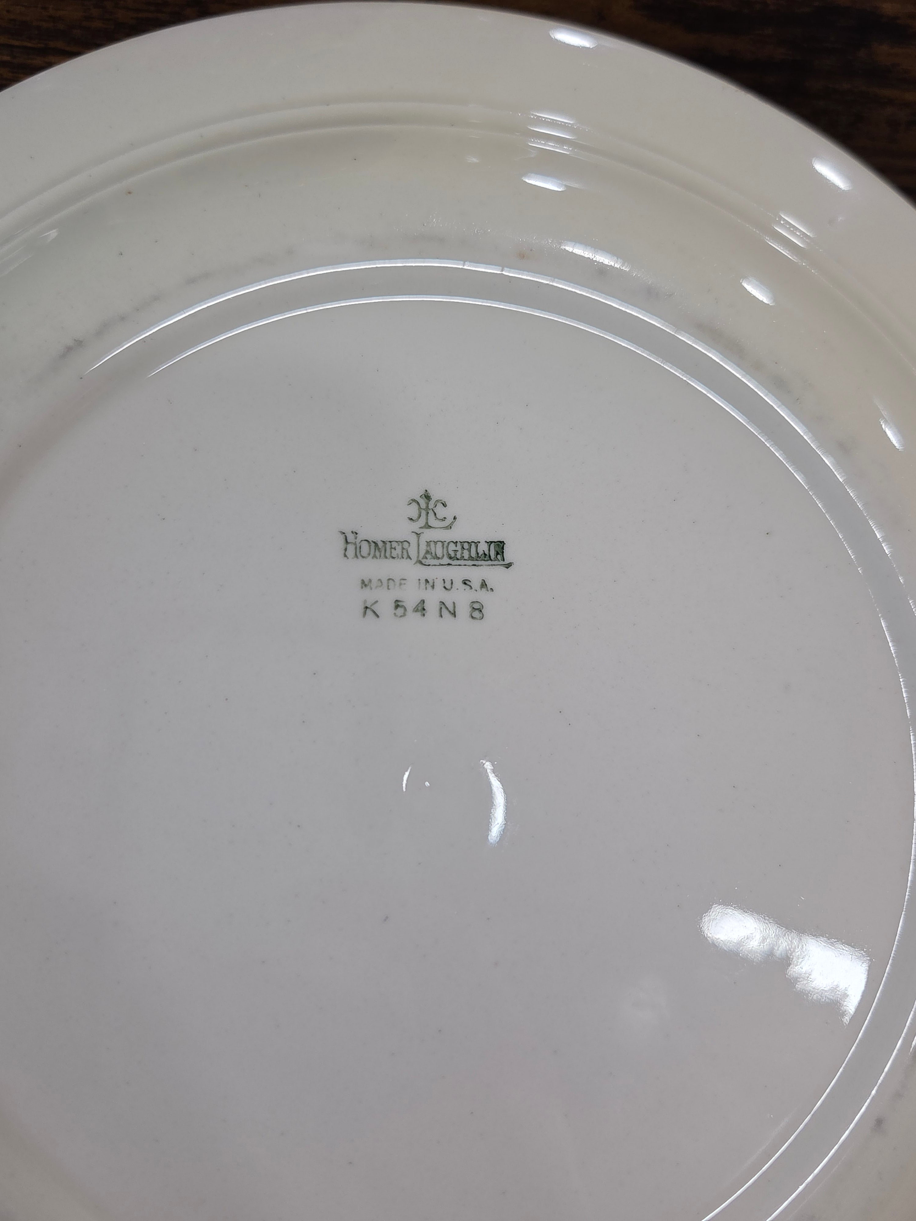 Homer Laughlin Nautilus Pink Rose Luncheon Plate - Vintage USA China