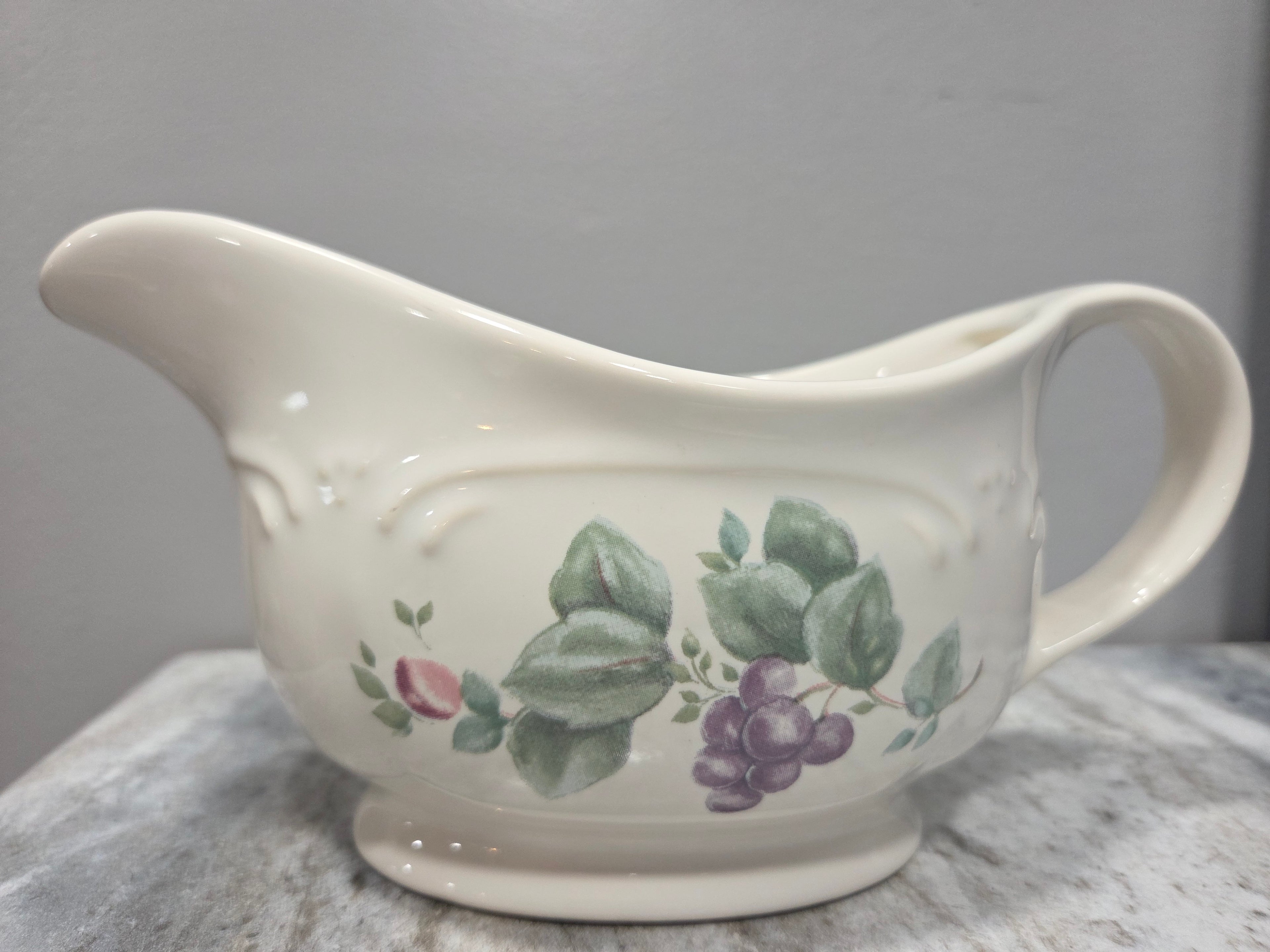 Pfaltzgraff Grapevine Gravy Boat - Discontinued Stoneware