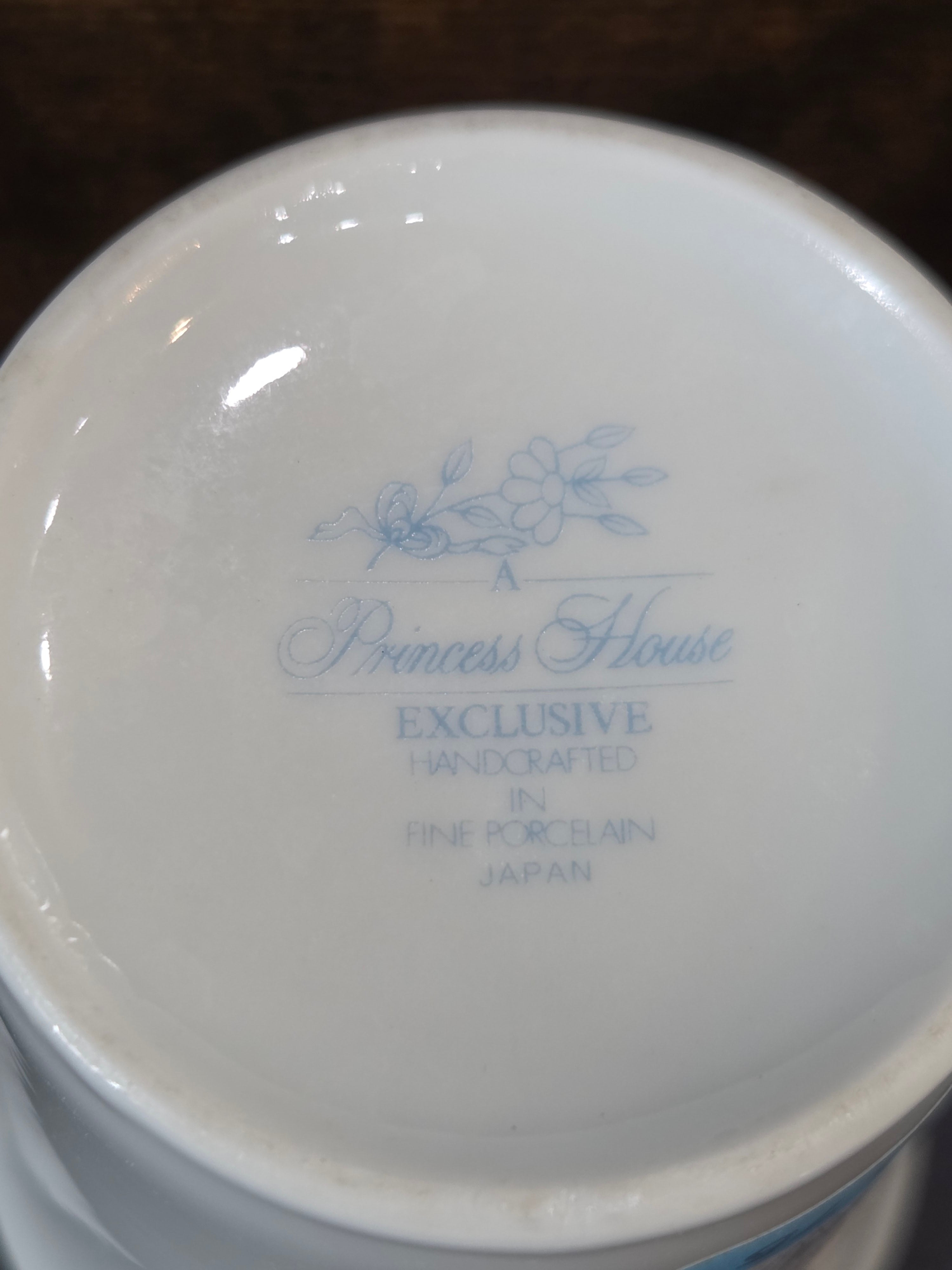 Princess Heritage Floral Ribbon Bathroom Tumbler - Vintage Porcelain
