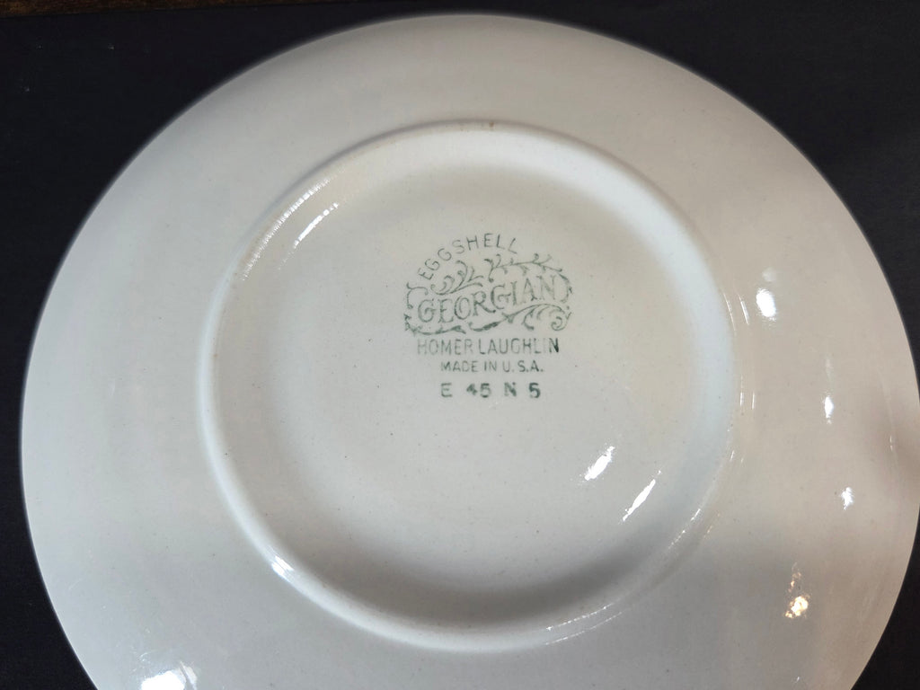 Homer Laughlin Countess Saucer - Eggshell Georgian Floral Pattern