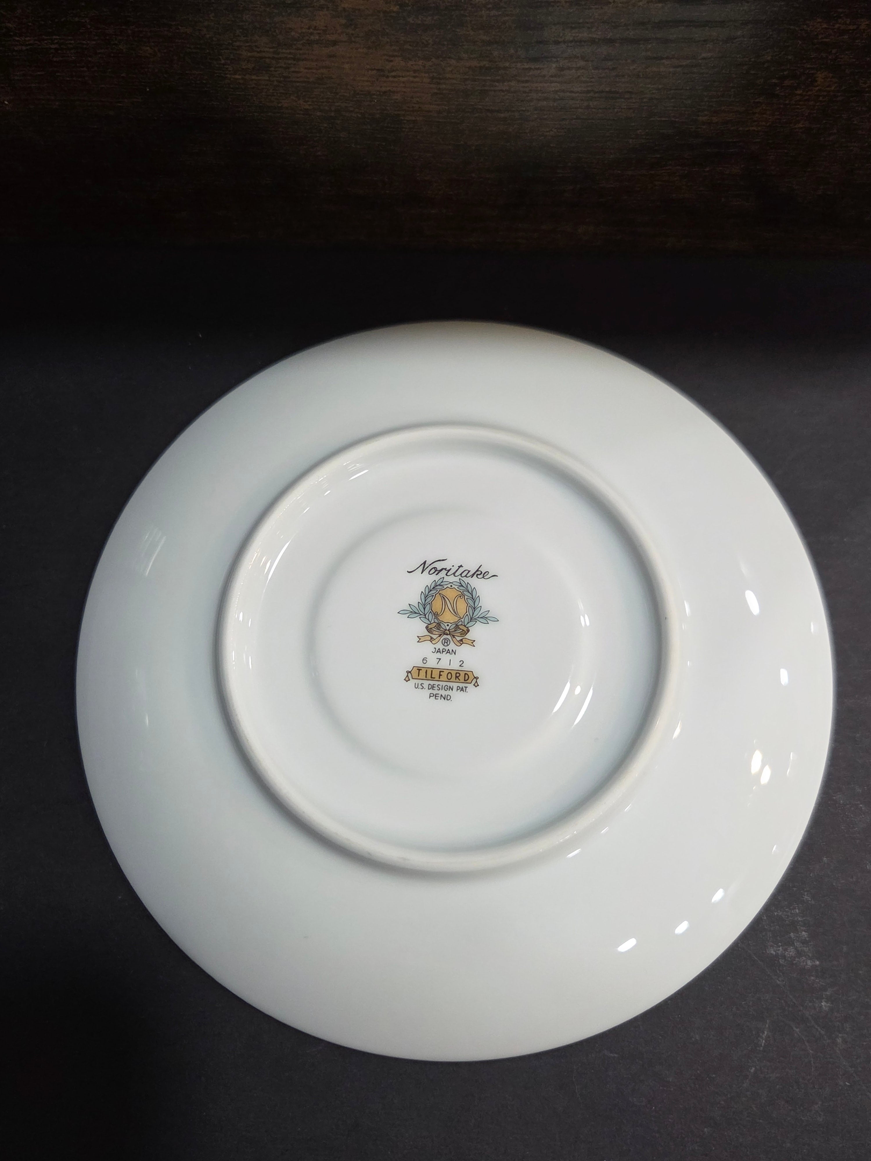 Noritake Tilford Saucer - Vintage 1960s Blue Floral Porcelain