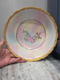 Antique Silesia Hand Painted Bowl - Signed Marian Welch, Early 20th Century