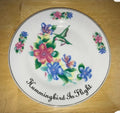 Ashton Hall Hummingbird in Flight 7" Collector Plate - Genuine Porcelain