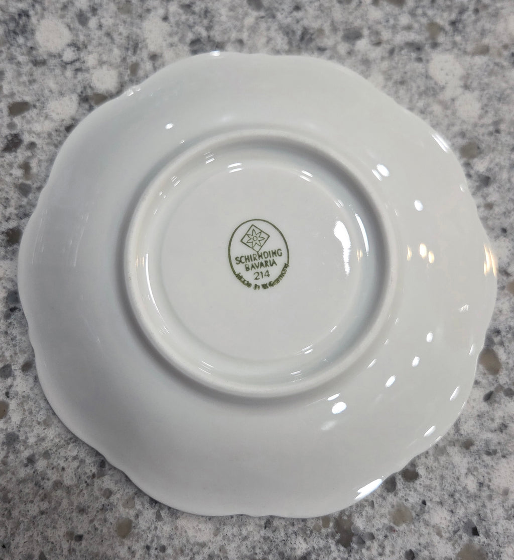 Schirnding SCG1 6" Saucer - Discontinued All White Bavarian Porcelain