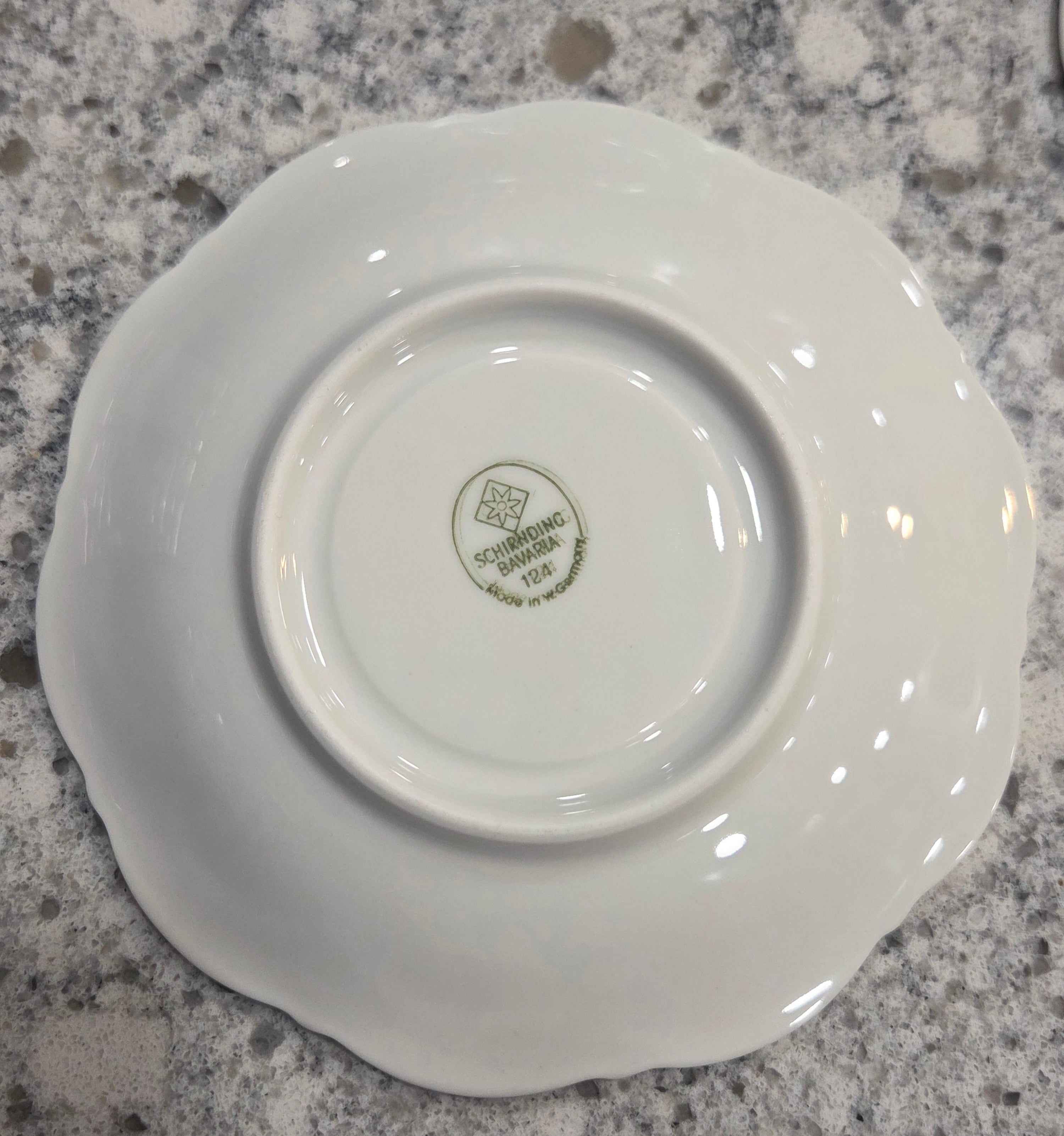 Schirnding SCG1 6" Saucer - Discontinued All White Bavarian Porcelain