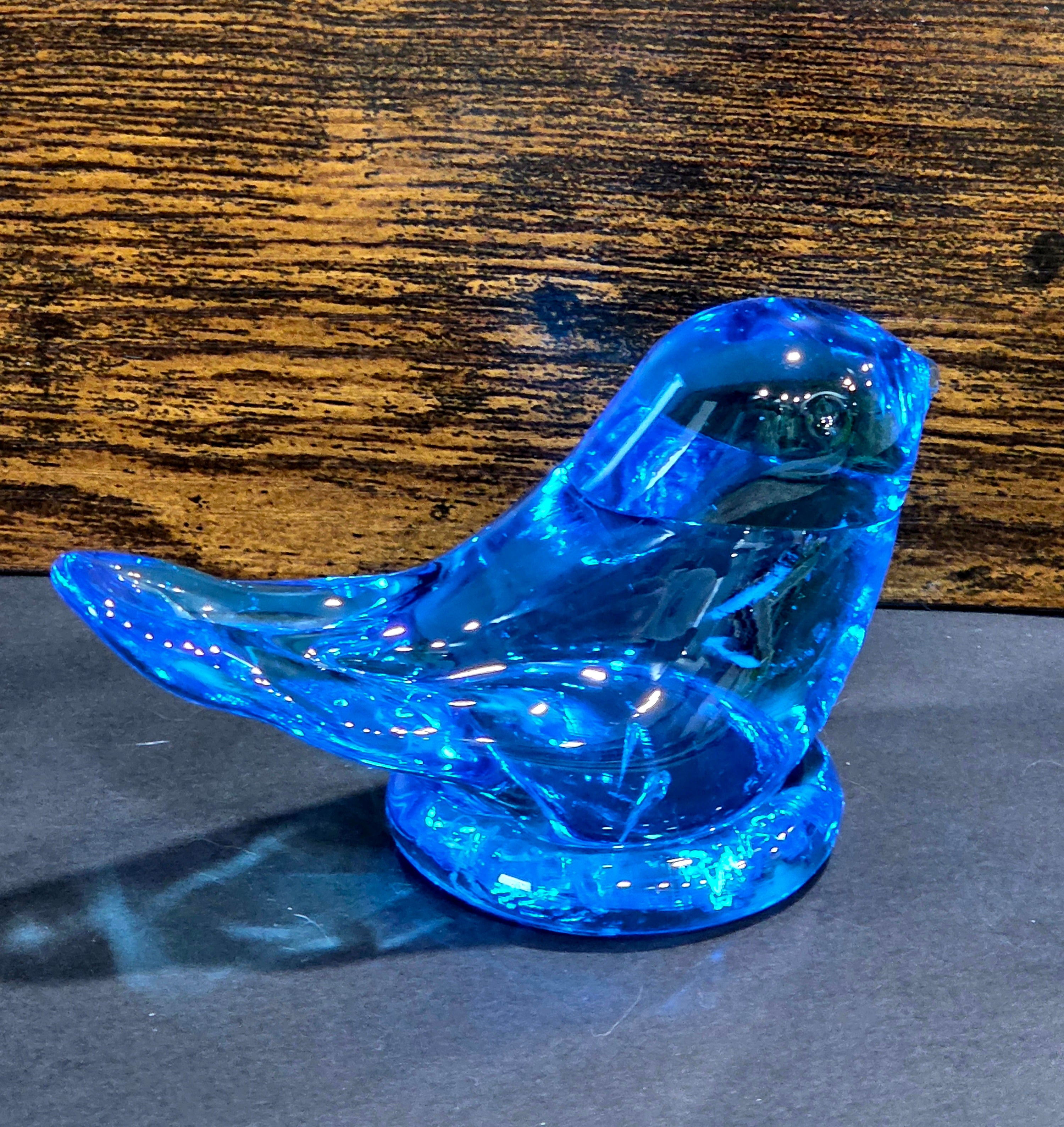Leo Ward Bluebird of Happiness 1988 - Terra Glass Studios
