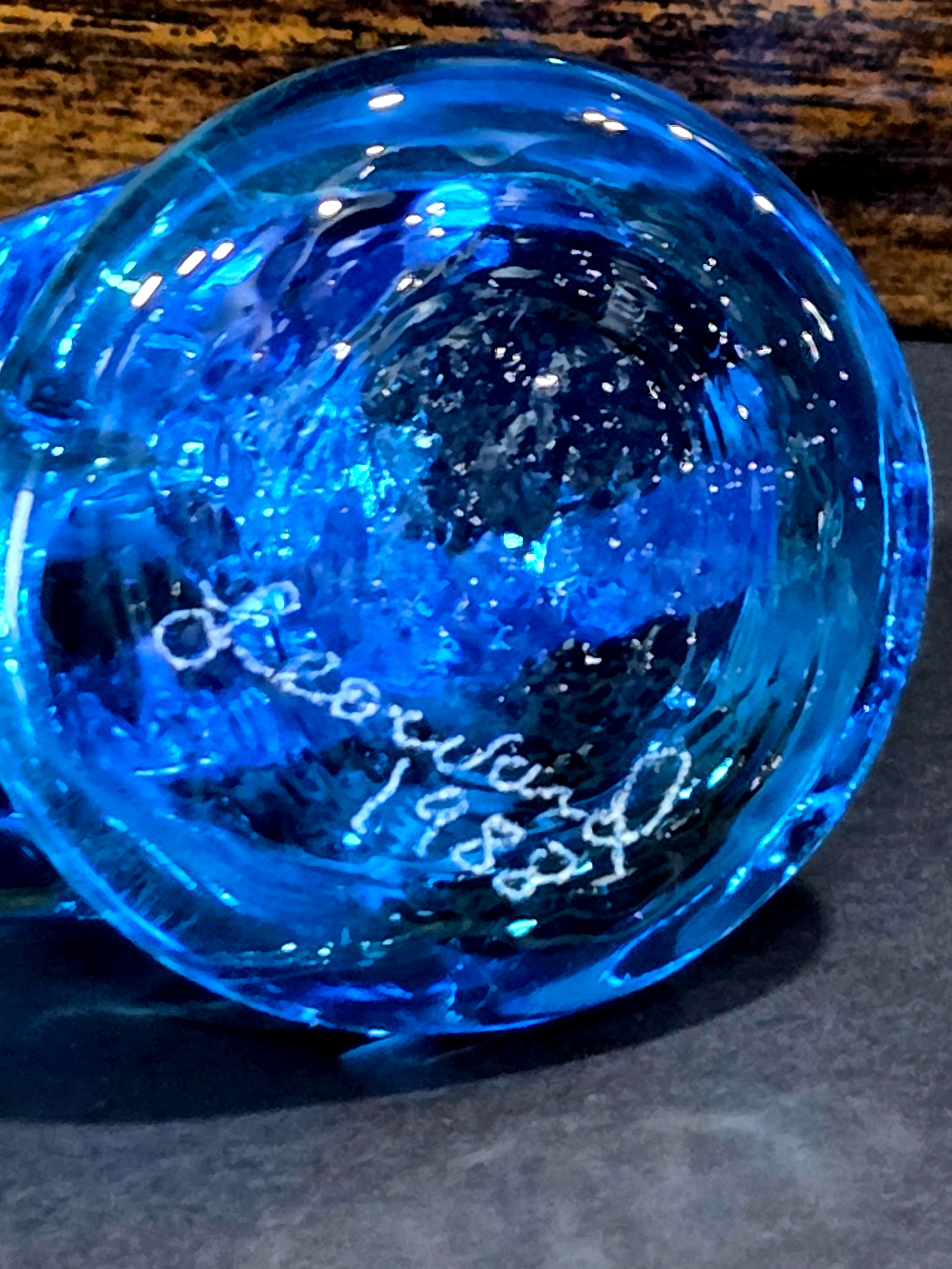 Leo Ward Bluebird of Happiness 1988 - Terra Glass Studios