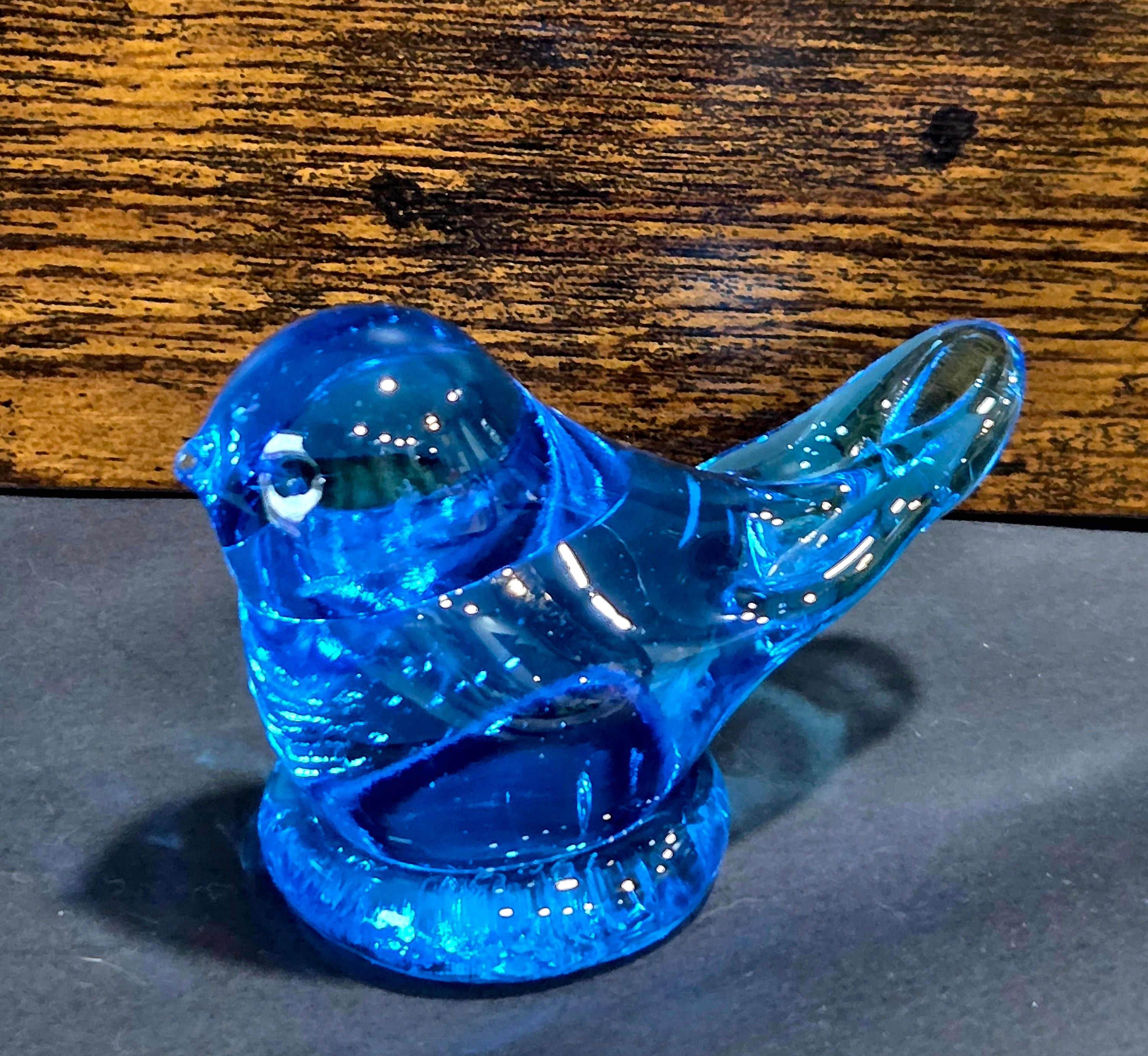 Leo Ward Bluebird of Happiness 1986 - Terra Glass Studios