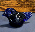 Walter Bosse Hand-Blown Cobalt Blue Bird - Swedish Art Glass