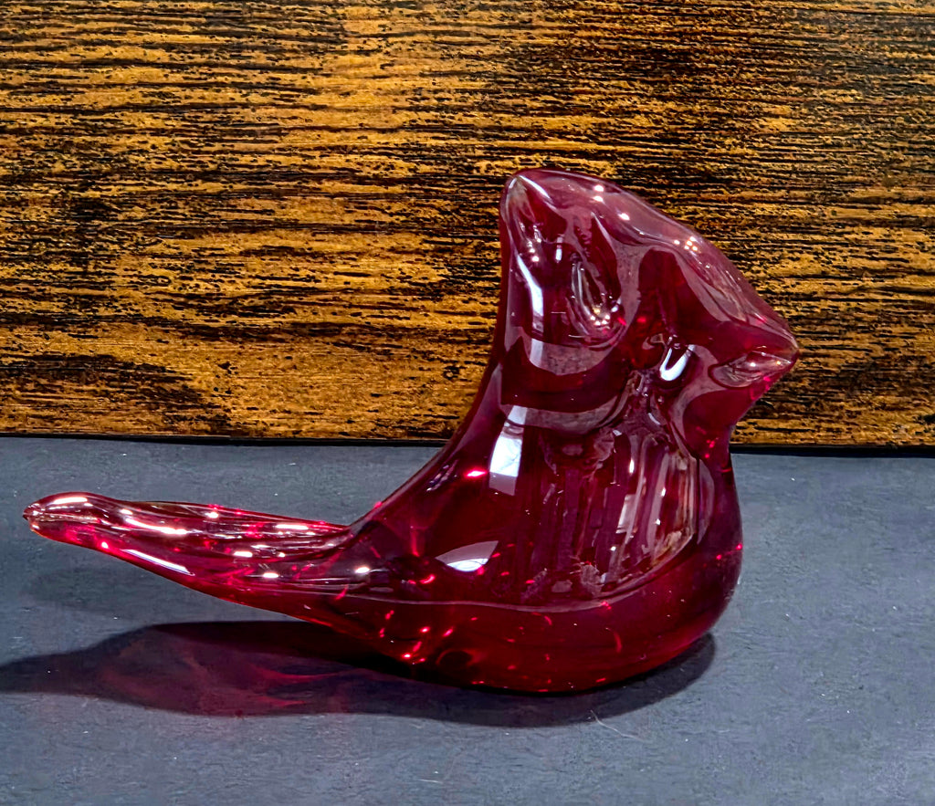 W Ward Cardinal of Love - Terra Glass Studios