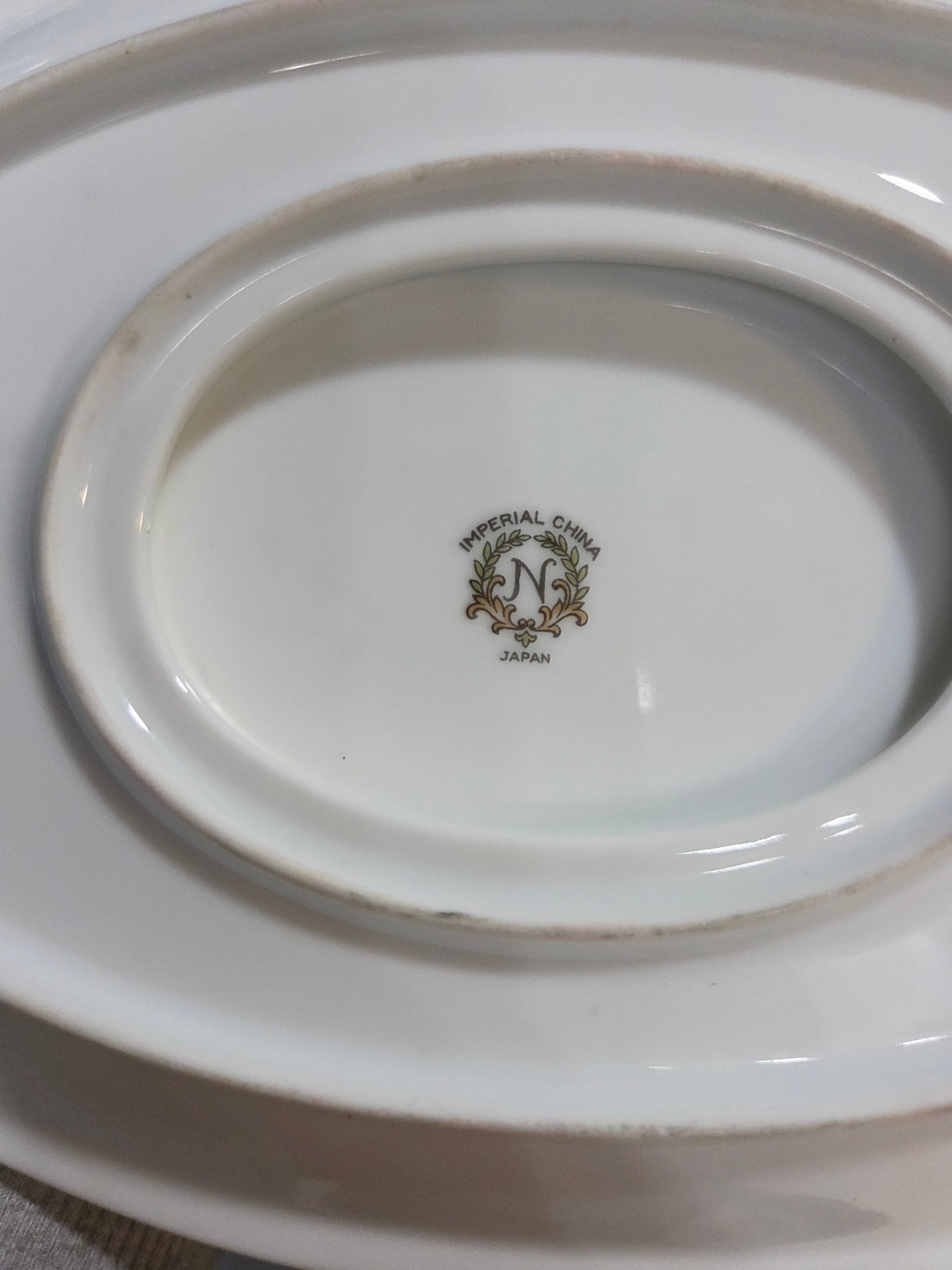 Noritake Imperial Fine China Gravy Boat with Attached Underplate - Japan