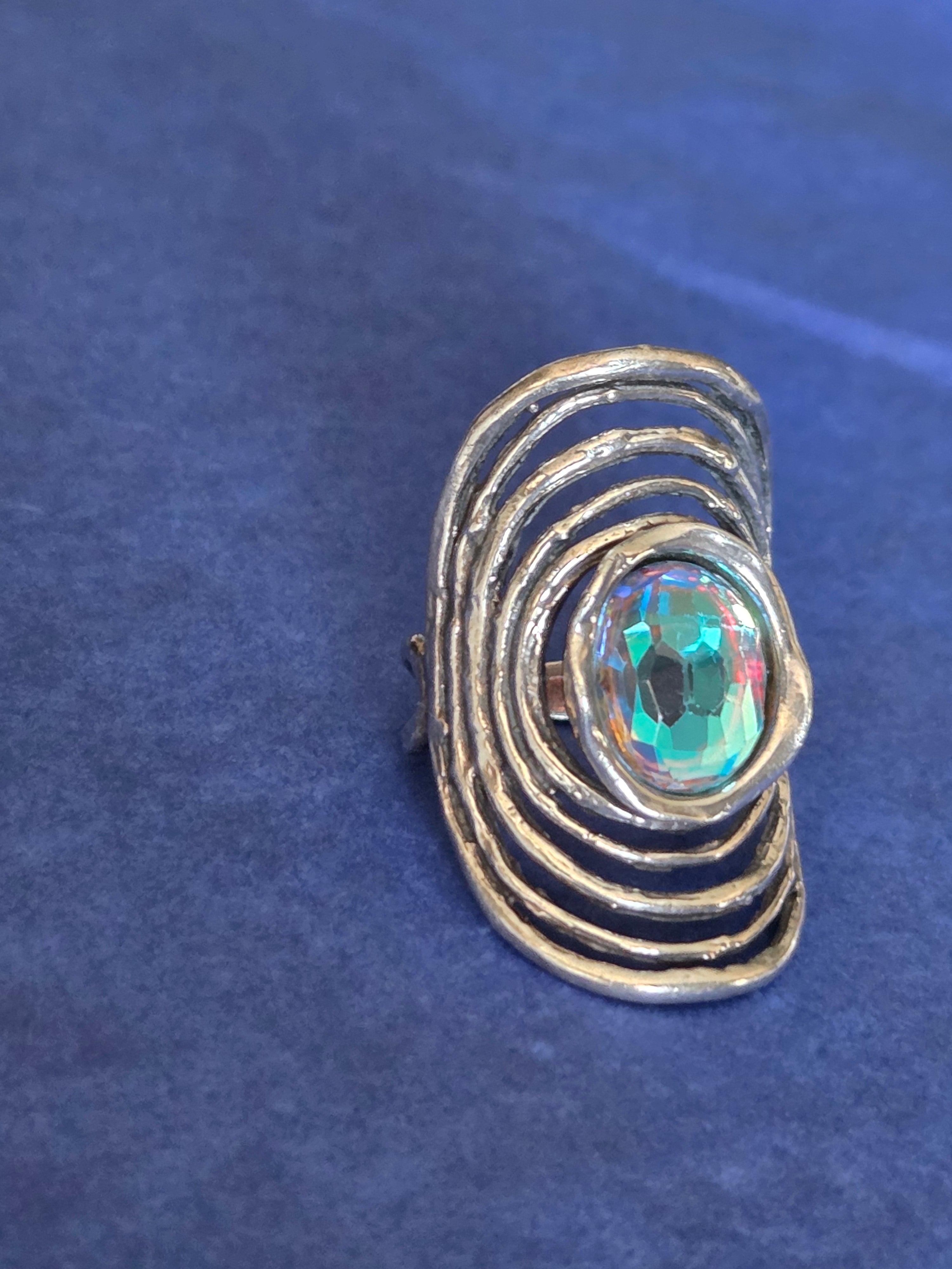Magnolia Designer Sterling Silver Statement Ring – Or Paz Artisan Design
