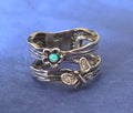 Shablool Didae Opal Flower & Butterfly Sterling Silver Ring – Size 8