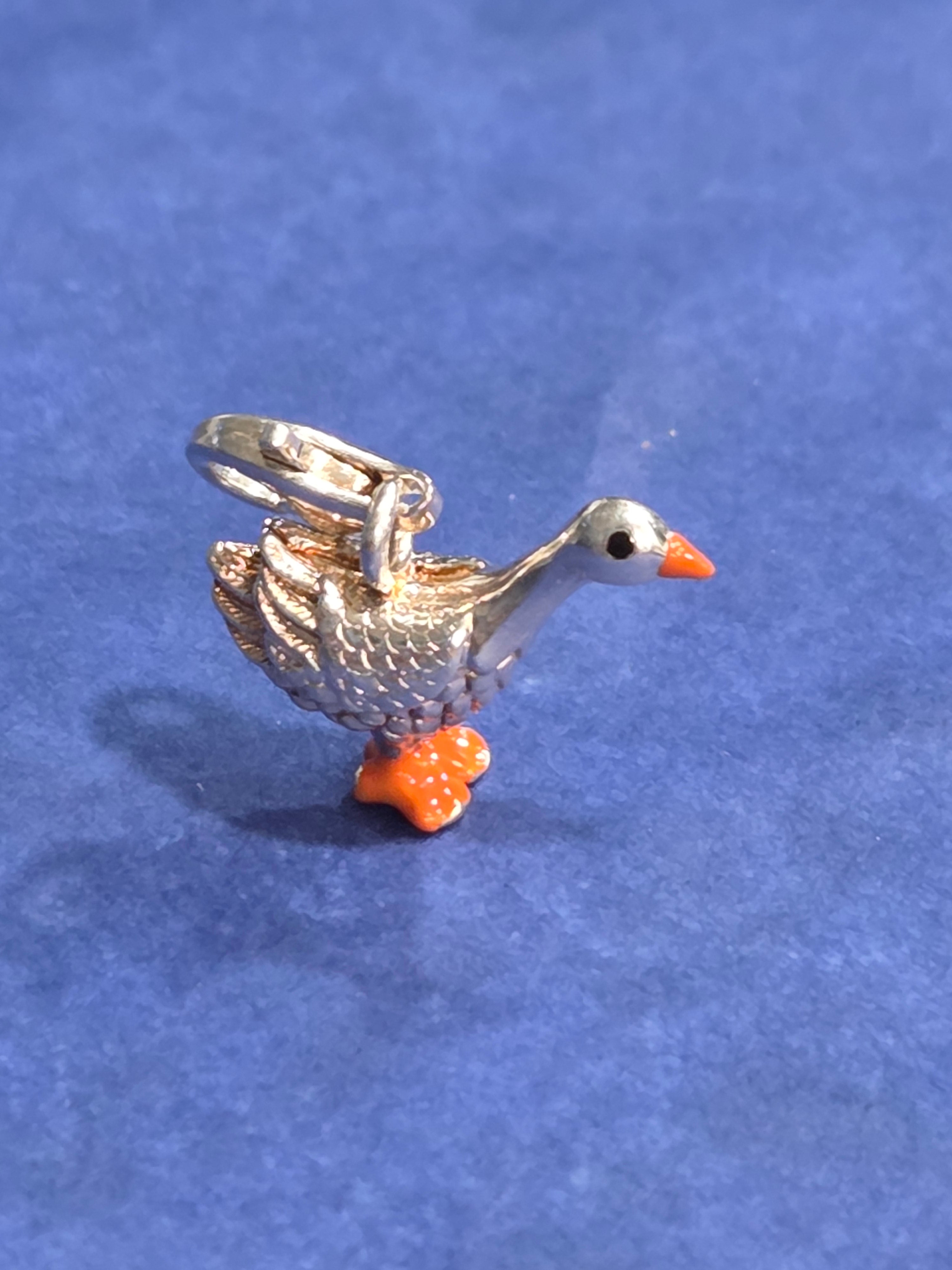 Thomas Sabo Goose Charm – .925 Sterling Silver Charm Club (0880-007-12)