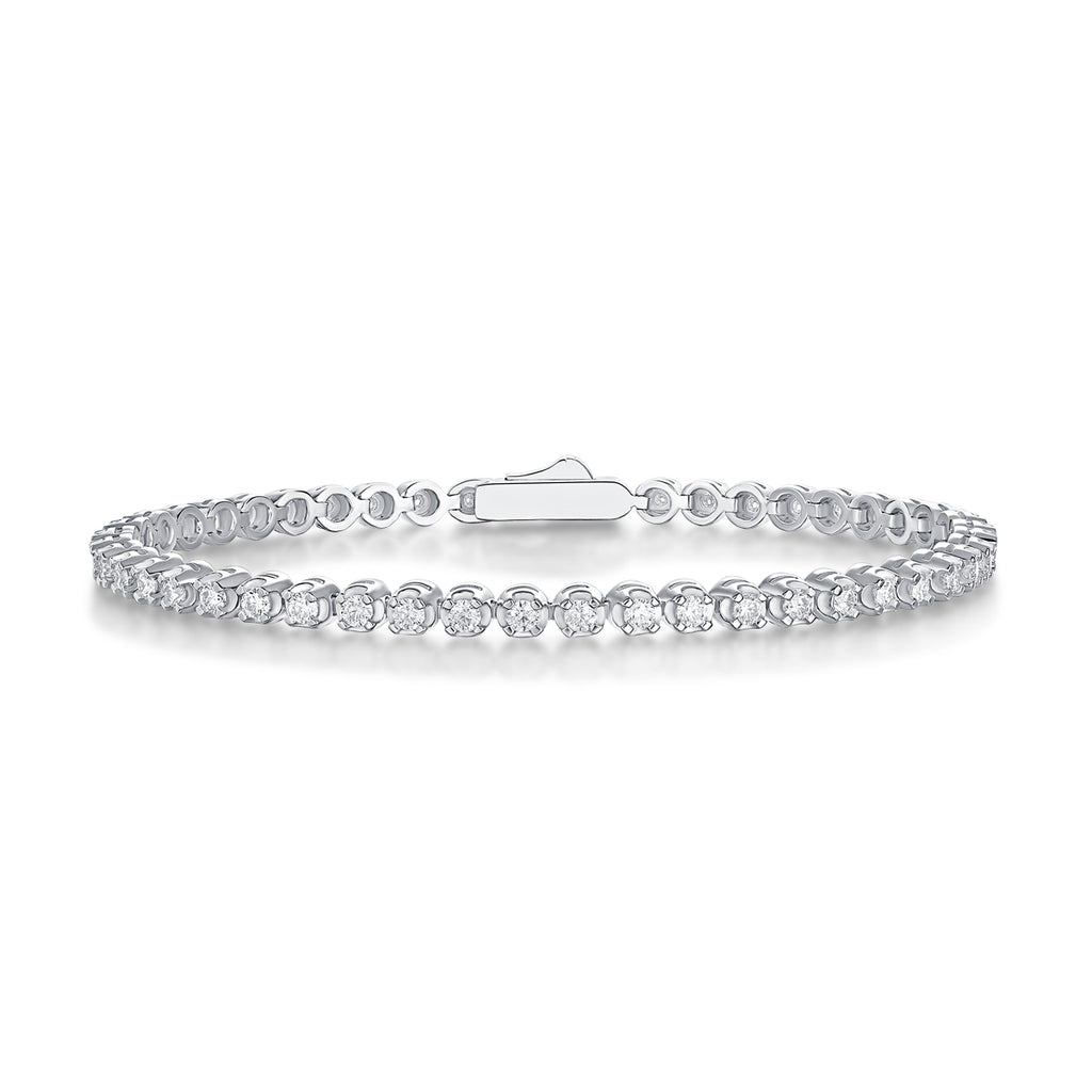 Starlight Moissanite Tennis Bracelet in S925 Sterling Silver