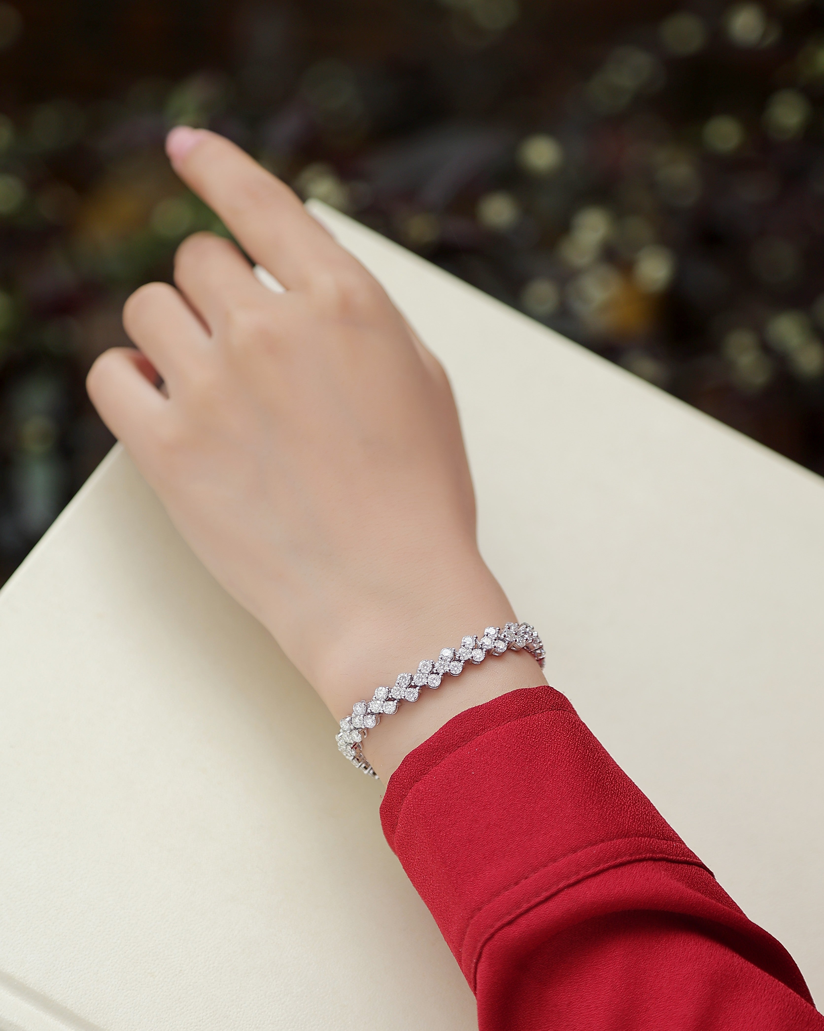 Luxury Moissanite Tennis Bracelet - 925 Sterling Silver