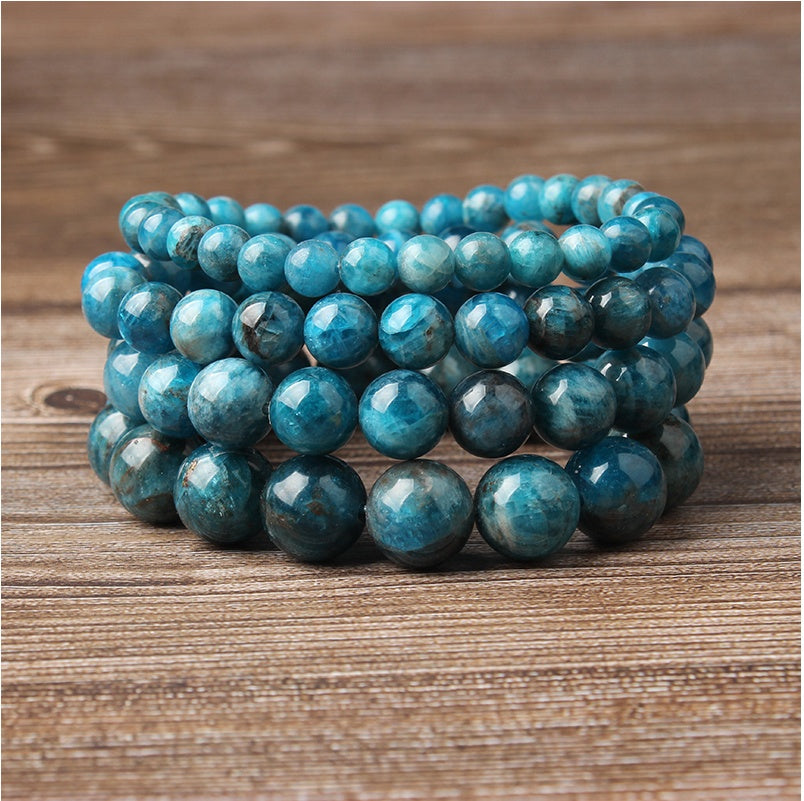 Unisex Natural Blue Apatite Bracelets