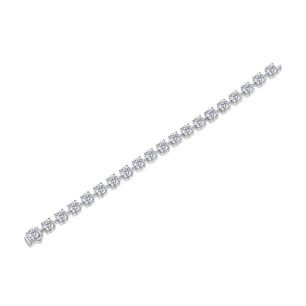 About Time Moissanite Tennis Bracelet — S925 Sterling Silver, 0.3ct / 0.5ct