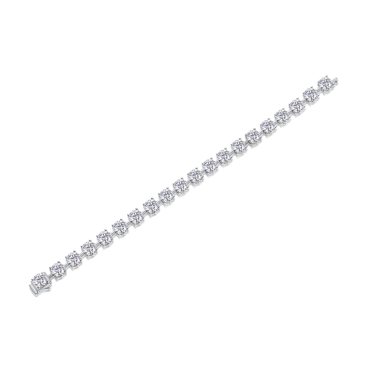 About Time Moissanite Tennis Bracelet — S925 Sterling Silver, 0.3ct / 0.5ct