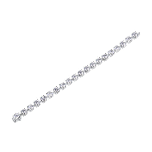 About Time Moissanite Tennis Bracelet — S925 Sterling Silver, 0.3ct / 0.5ct