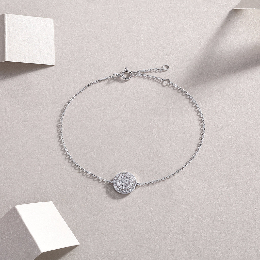 Moissanite Sterling Silver Bracelet
