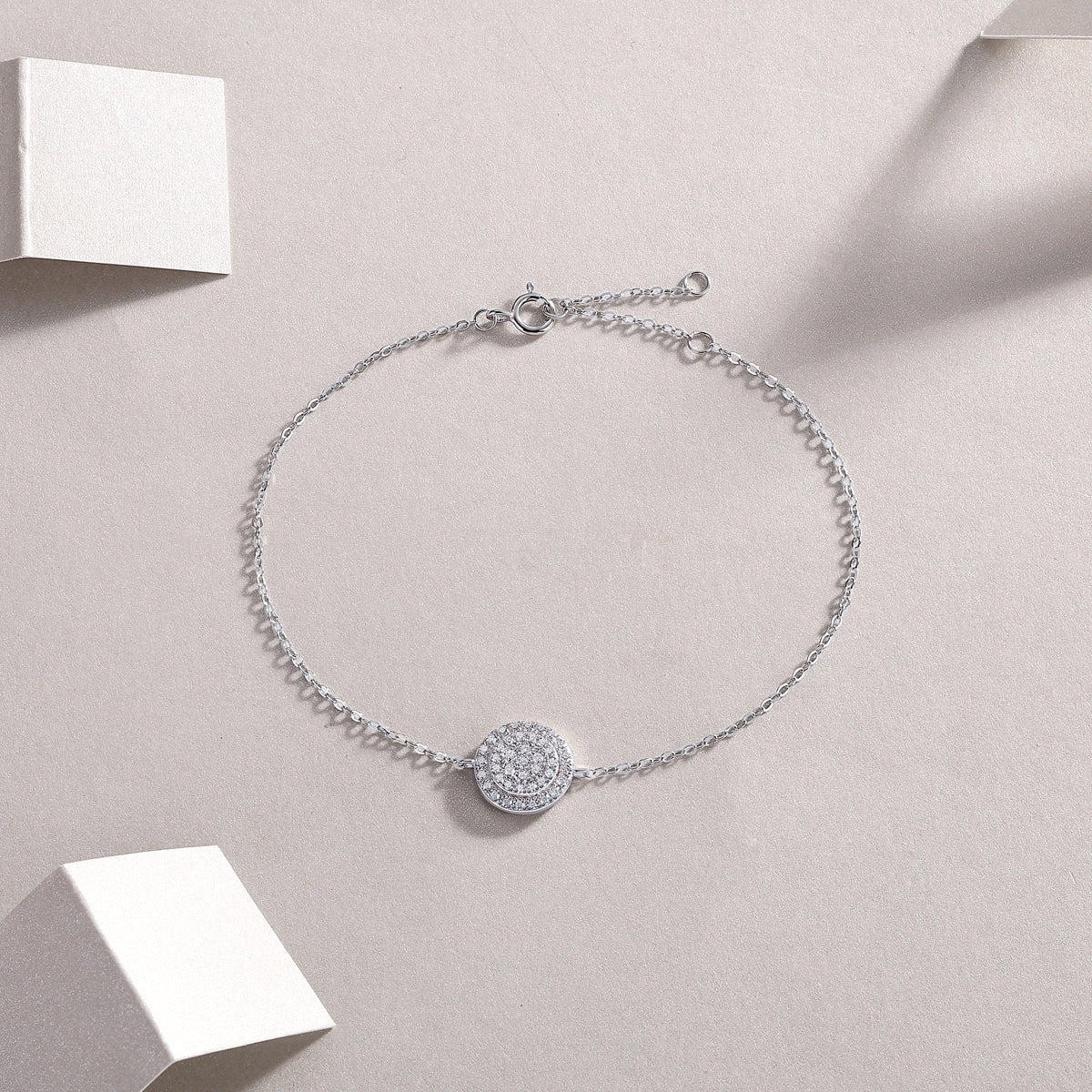 Moissanite Sterling Silver Bracelet