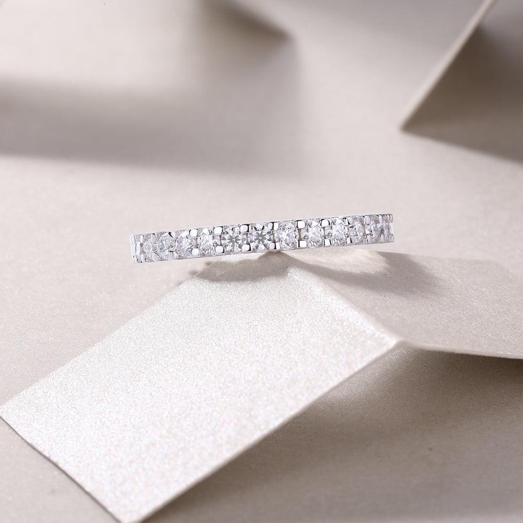 Moissanite Wish Ring - 925 Sterling Silver