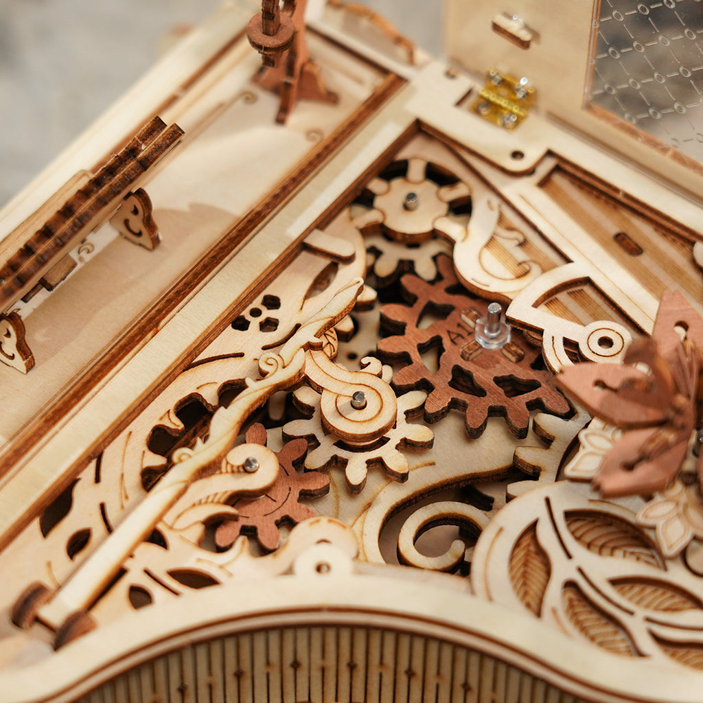 Self-Playing Piano Music Box - 3D Wooden Mechanical Puzzle