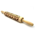 Embossed Holiday Rolling Pin - Various Designs and Sizes