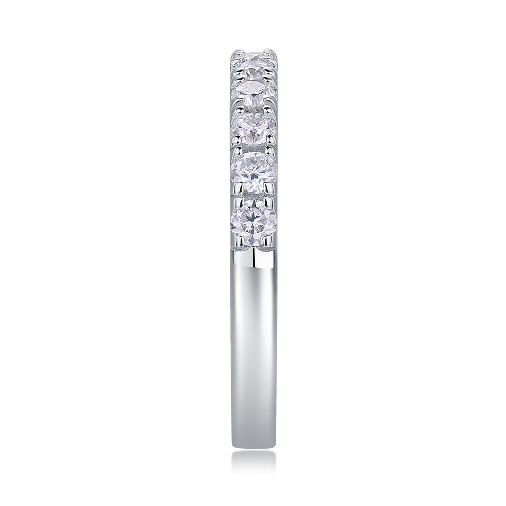 Moissanite Sterling Silver Ring