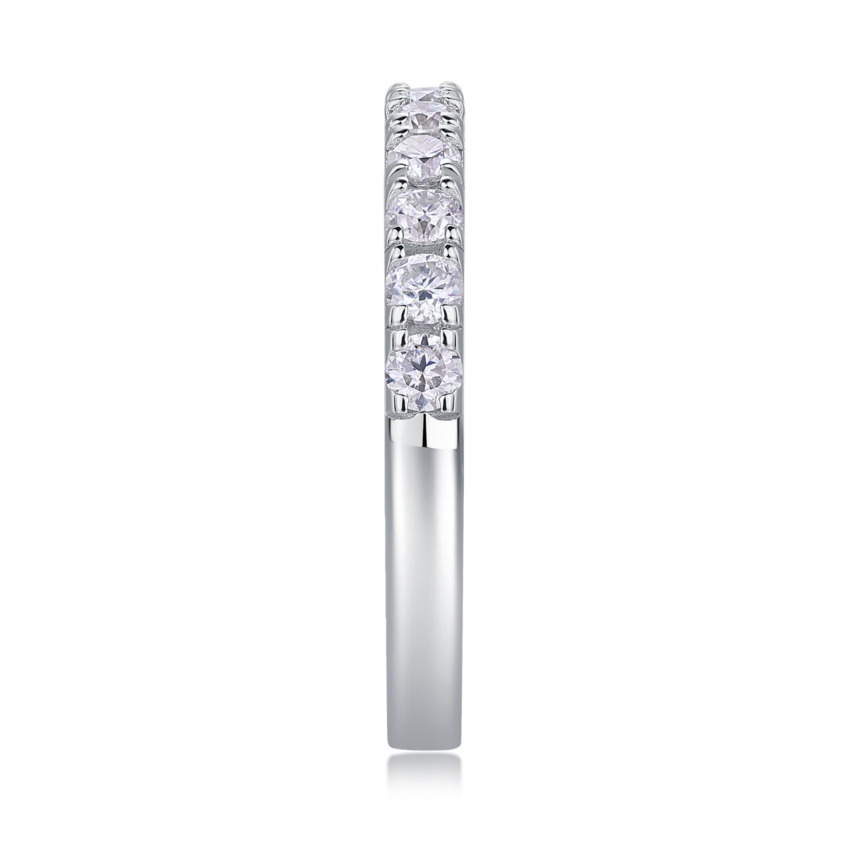 Moissanite Sterling Silver Ring