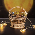 Starry Night Rotating Music Box - 3D Wooden Puzzle