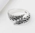 Silver Angel Wings Ring