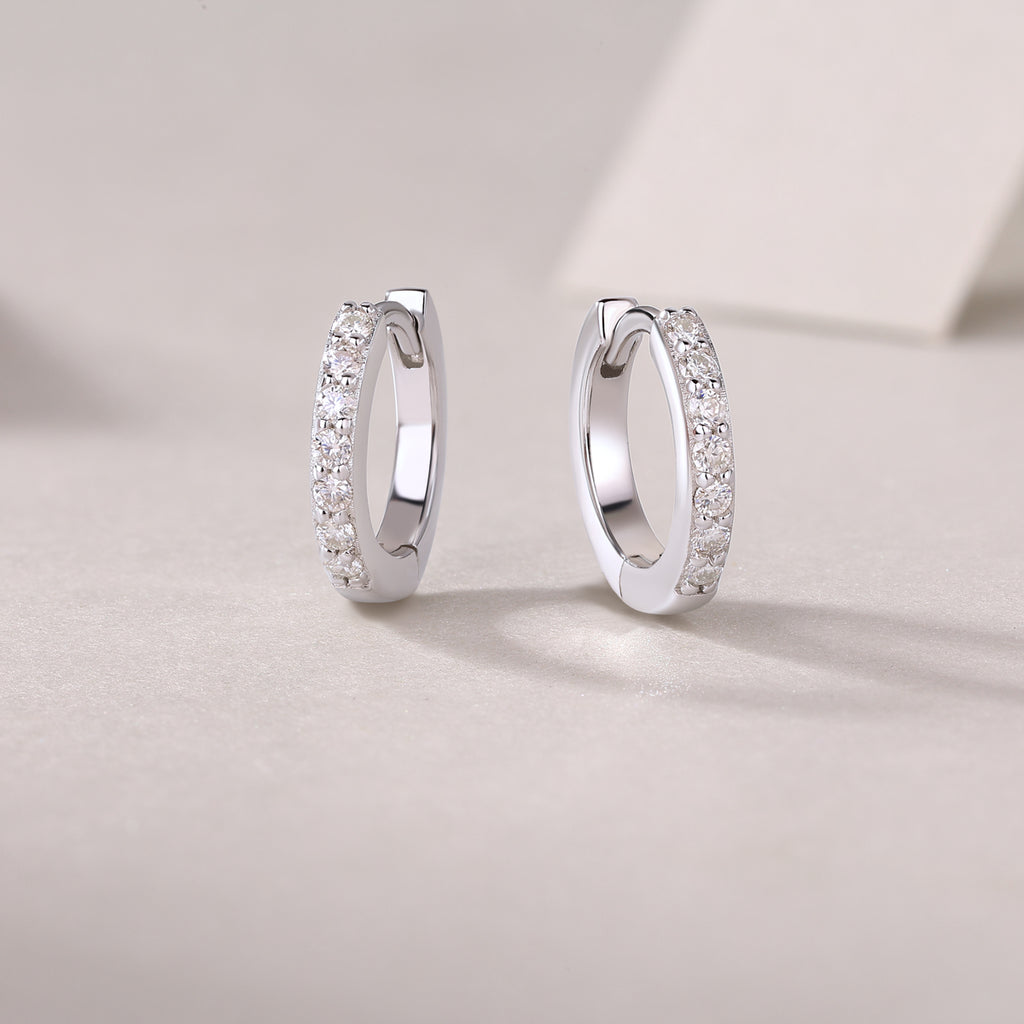 Moissanite Stud Earrings – S925 Sterling Silver