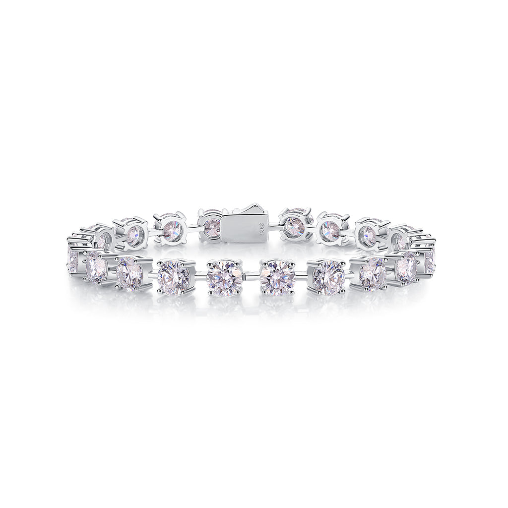 About Time Moissanite Tennis Bracelet — S925 Sterling Silver, 0.3ct / 0.5ct