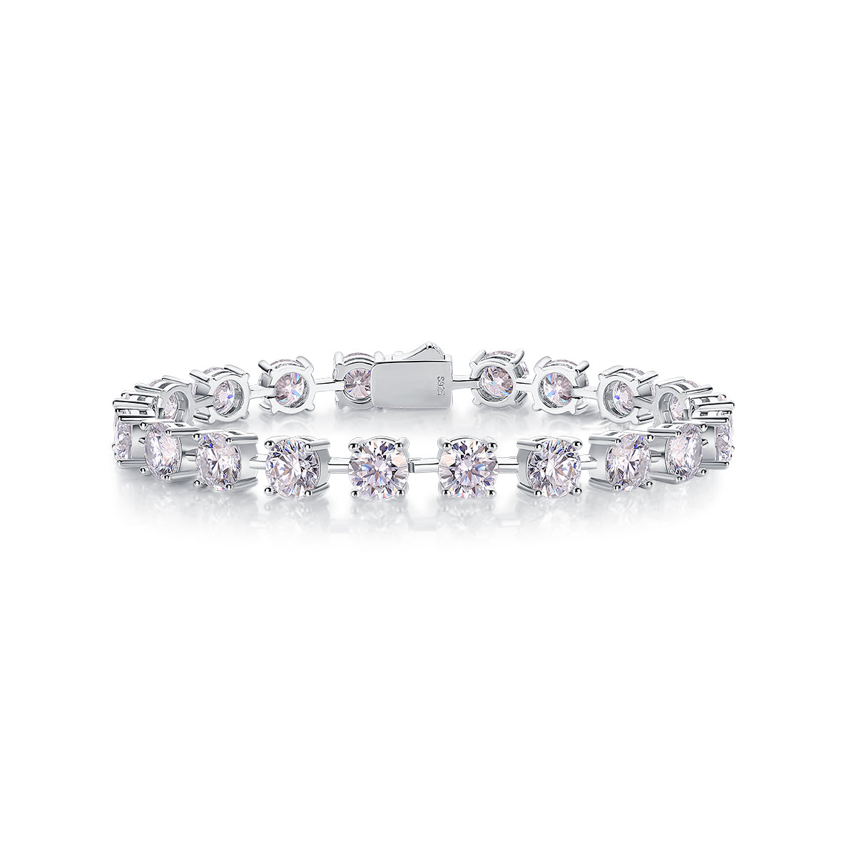 About Time Moissanite Tennis Bracelet — S925 Sterling Silver, 0.3ct / 0.5ct