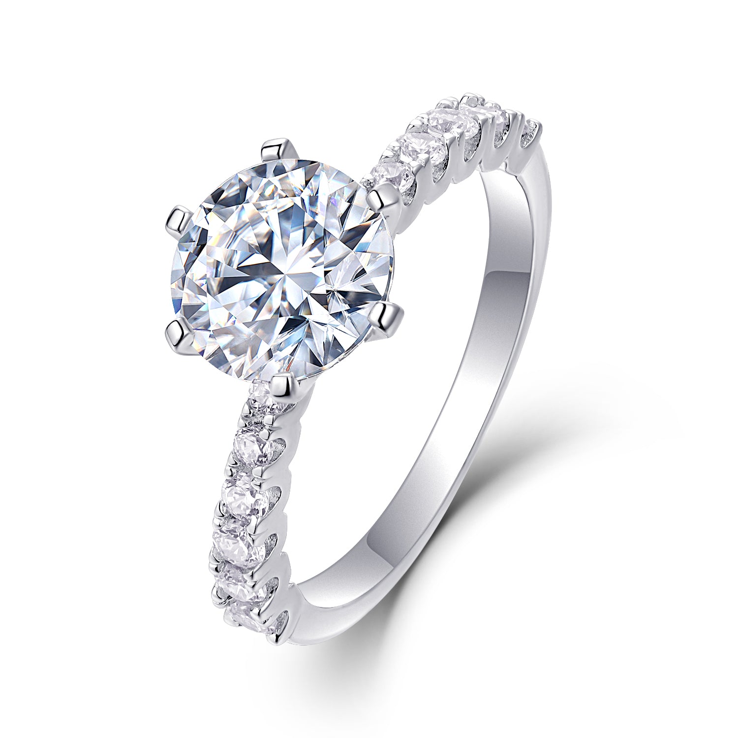 2 Carat Moissanite Ring - S925 Sterling Silver