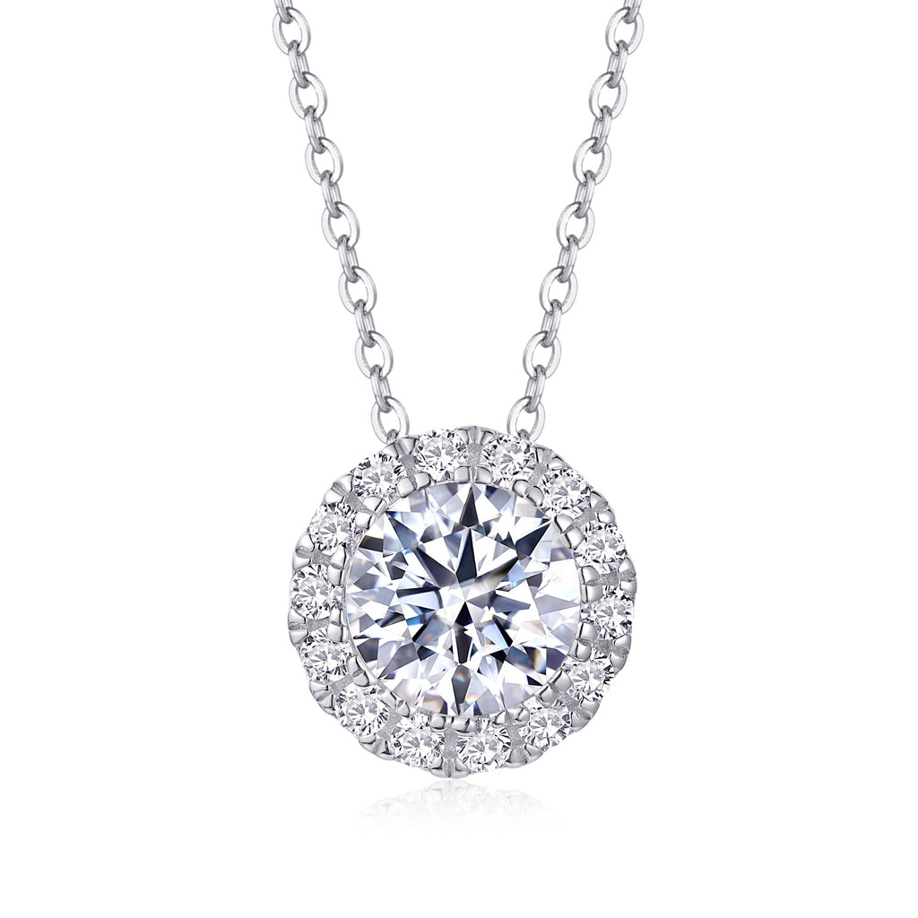 2CT Moissanite Starry Night Pendant Necklace