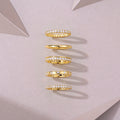 Moissanite Ring Set - 5 Piece Sterling Silver Collection