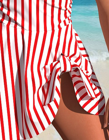 Women's Stars & Stripes One-Piece Swimsuit - Patriotic Flag Print