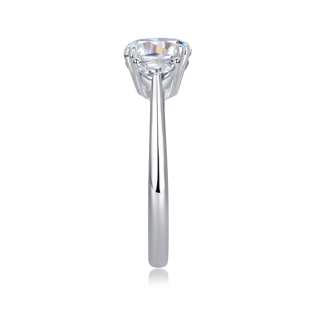 Cushion Cut Moissanite Wedding Ring - S925 Sterling Silver