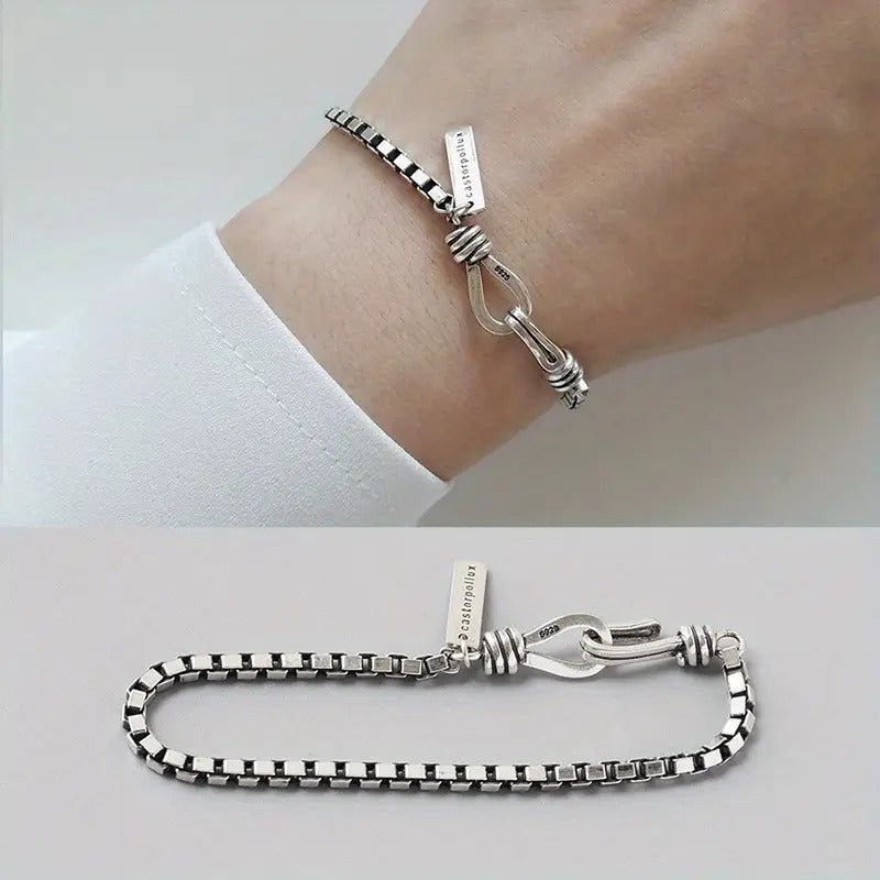 Vintage Box Chain Cross Bracelet - Faith & Style Accessory