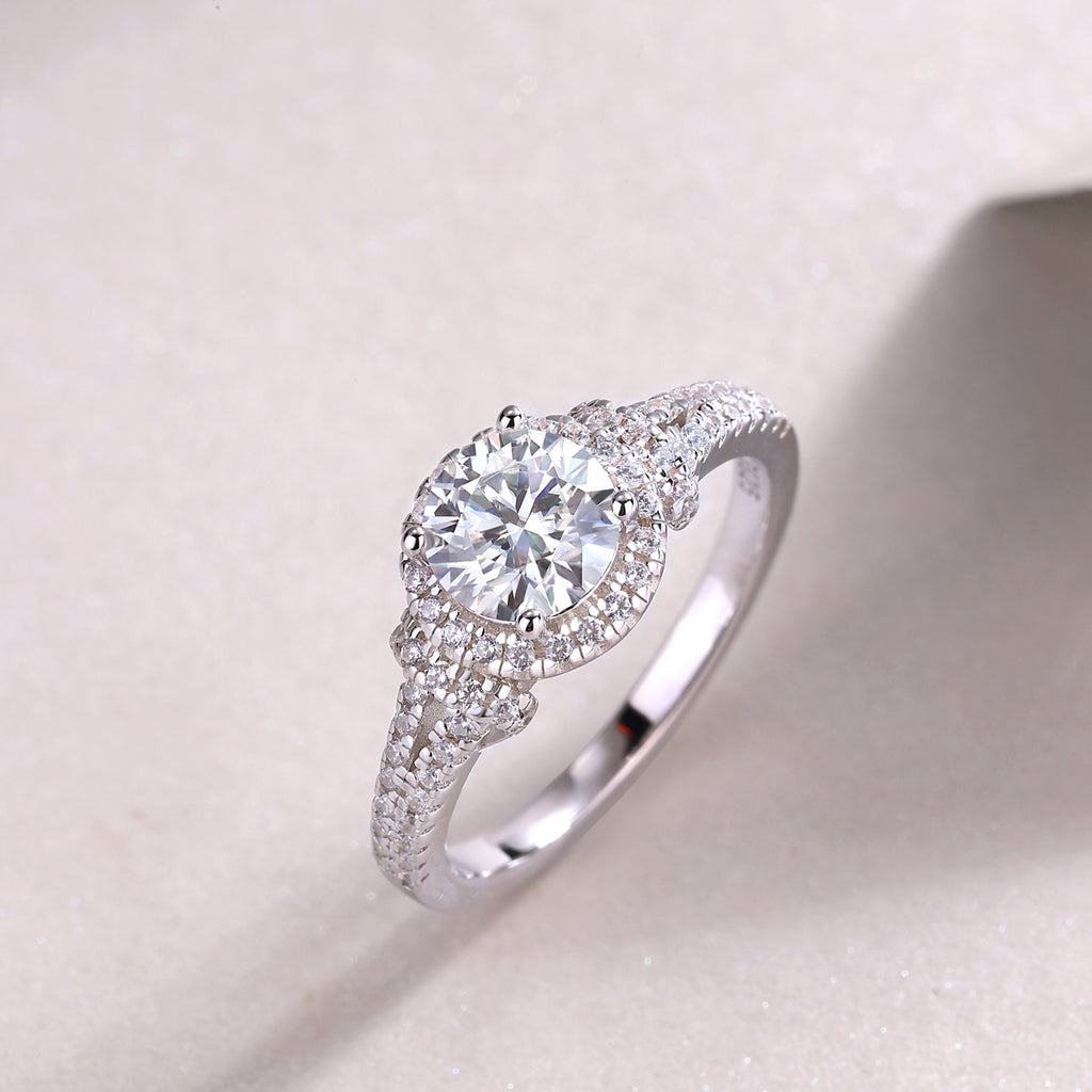 1 carat Luxury Moissanite Diamond Wedding Ring