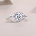 Starlight Shining 3-Carat Moissanite Ring – S925 Sterling Silver with Platinum Plating