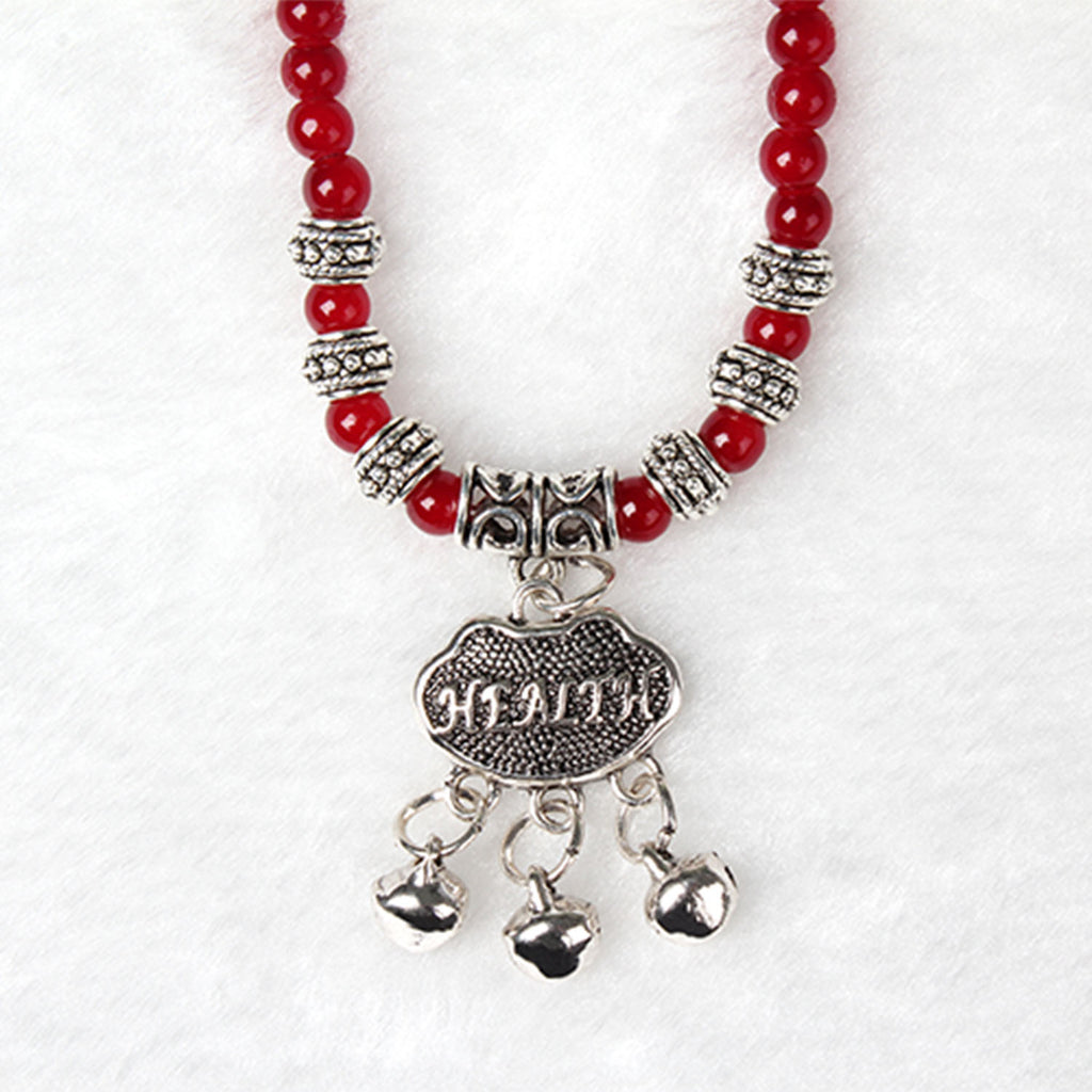 Red Agate Beaded Good Luck Bracelet