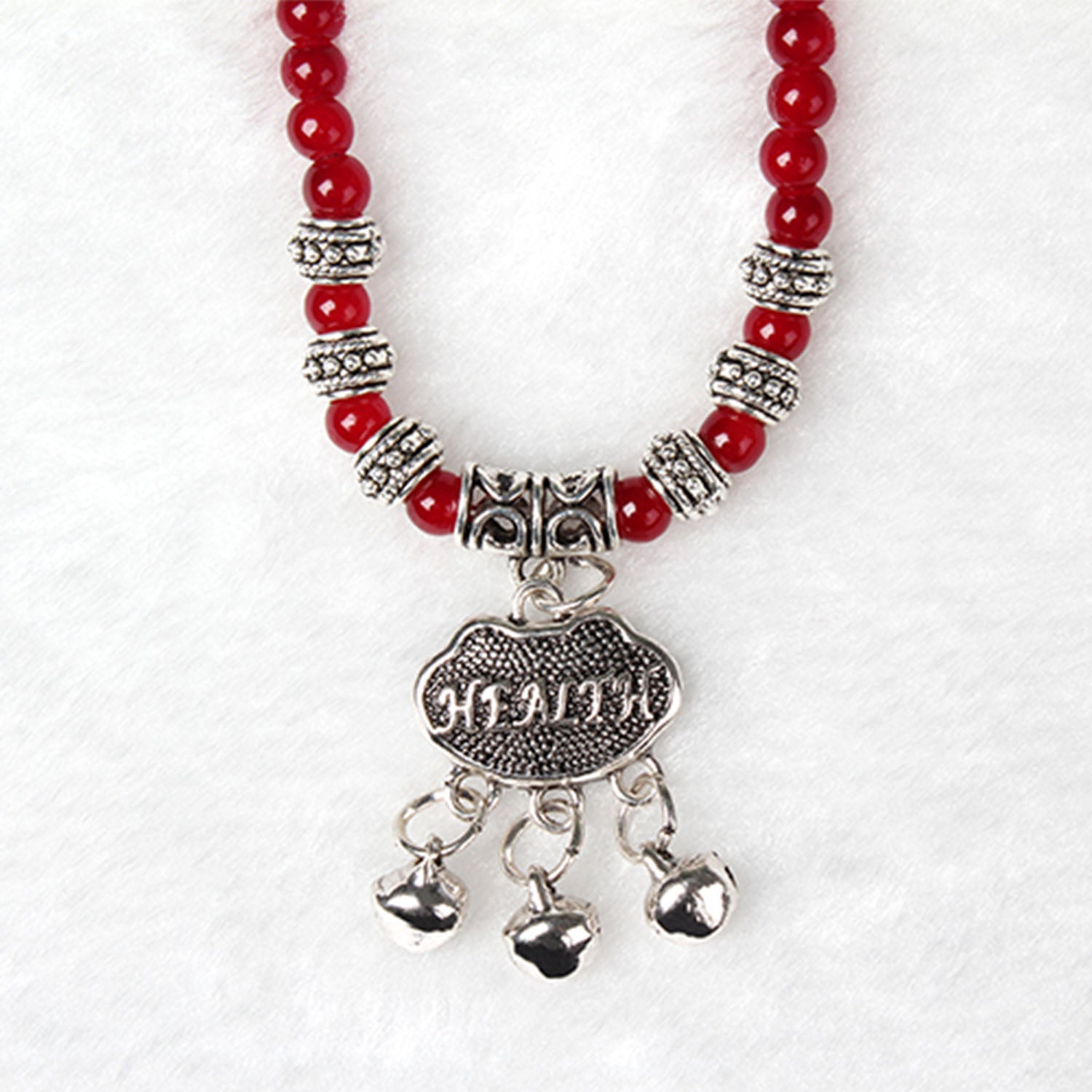 Red Agate Beaded Good Luck Bracelet