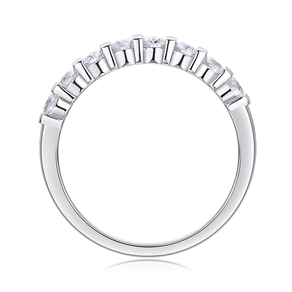 Moissanite Band Ring - S925 Sterling Silver