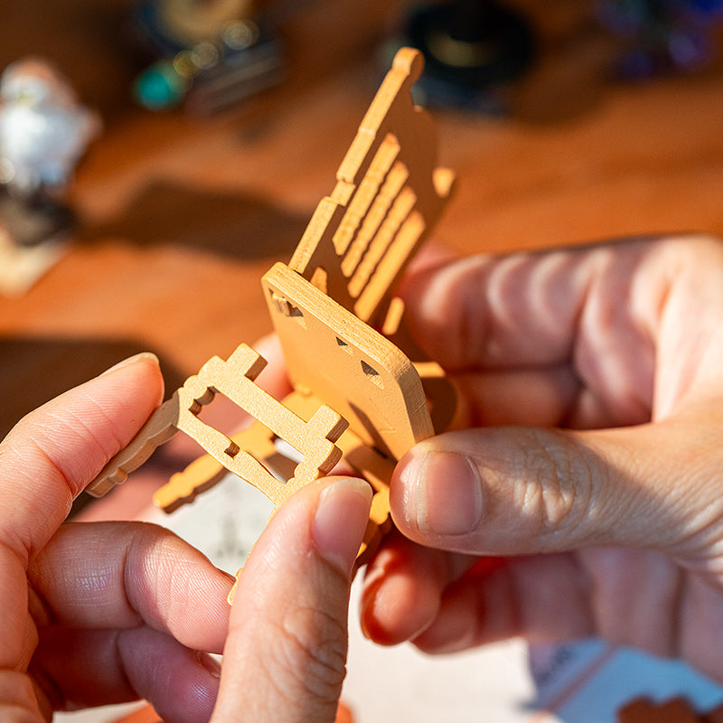 Magic Study Miniature Dollhouse with LED Light