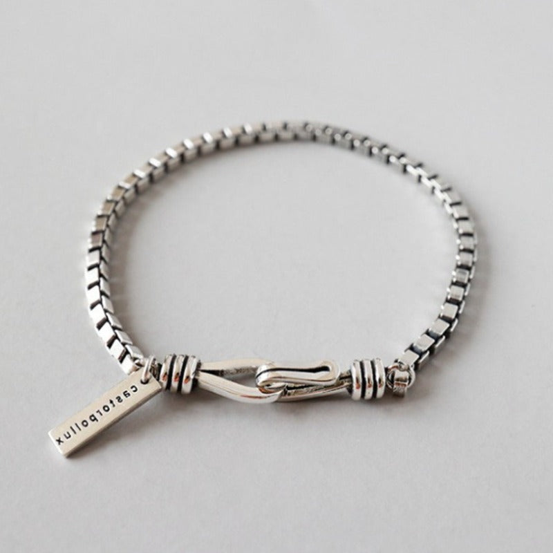 Vintage Box Chain Cross Bracelet - Faith & Style Accessory