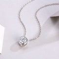 1 Carat Moissanite Necklace - S925 Sterling Silver with Chain